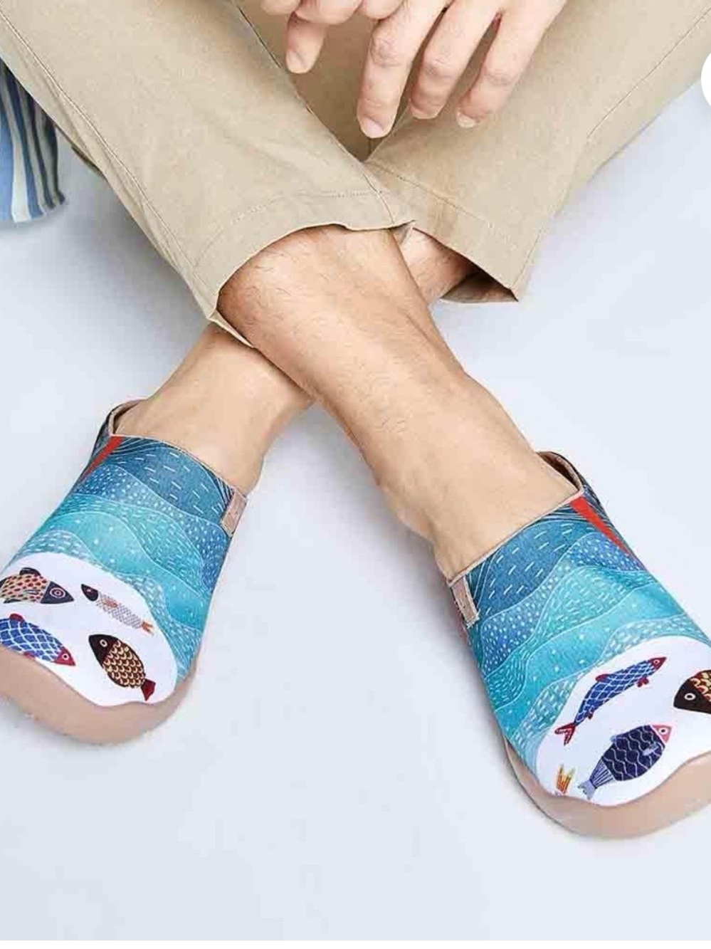 UIN Footwear “Happy Fish” Malaga Men’s Slipper Clogs Size 9.5